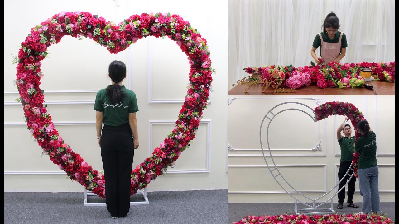 love wedding arch decoration  Heart-shaped