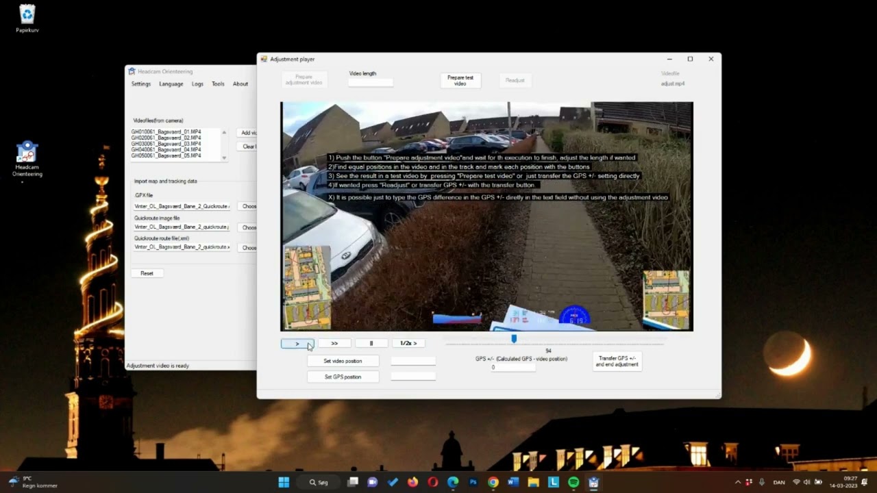 How to use Headcam Orienteering v3