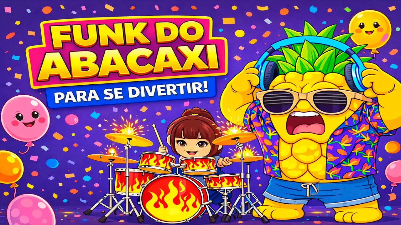 FUNK DO ABACAXI é a MELHOR Música Infantil pra Dançar!