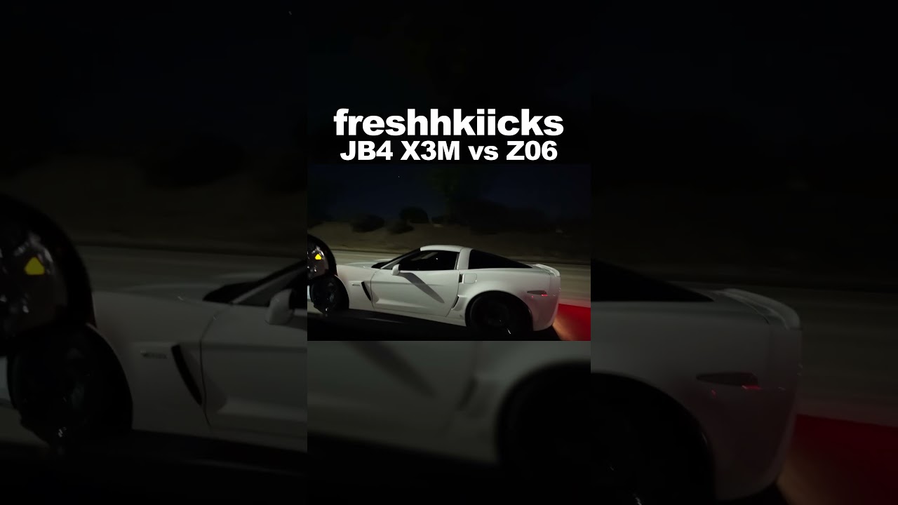 X3M vs C6 Z06 Roll Race