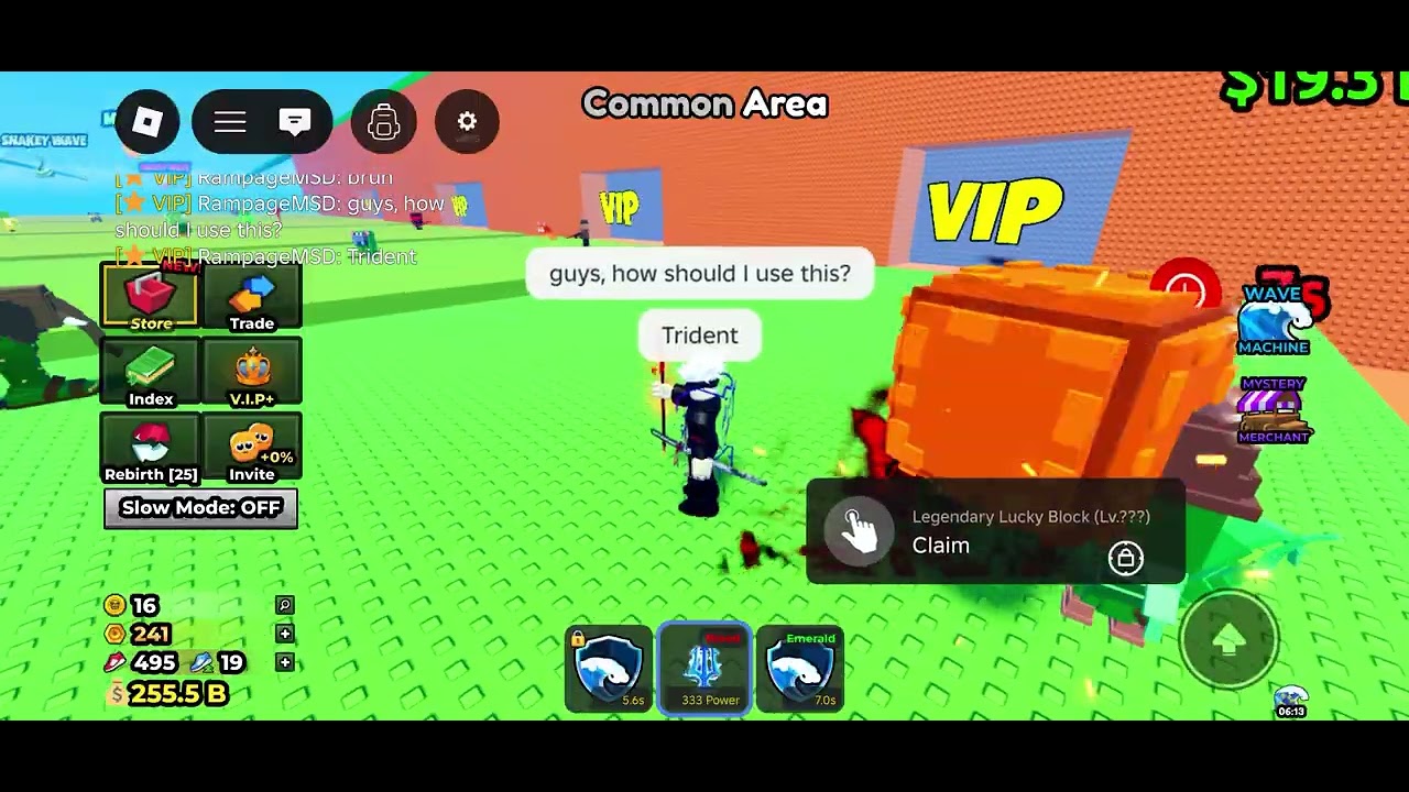 My Best, admin abuse of Escape tsunami for Brainrot