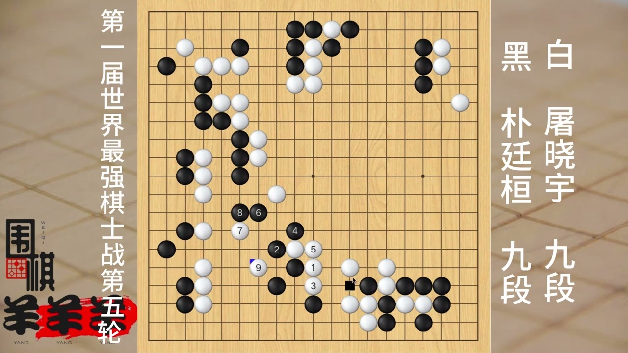 最強棋士戰五輪，樸廷桓一步假先手被屠曉宇抓住機會瞬間鎖定勝局 #熱點 #圍棋 #下棋 #人生如棋 #提升專注力