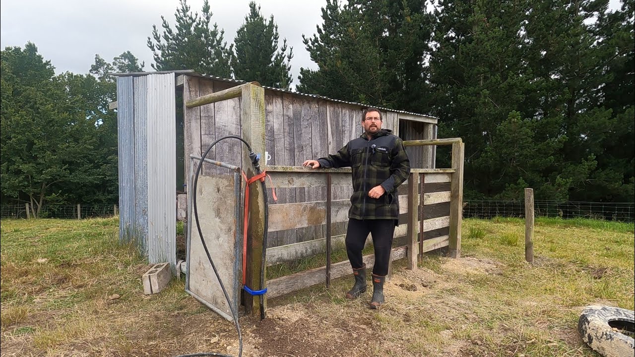 Homemade Cattle Crush Project Built With Recycled Materials.