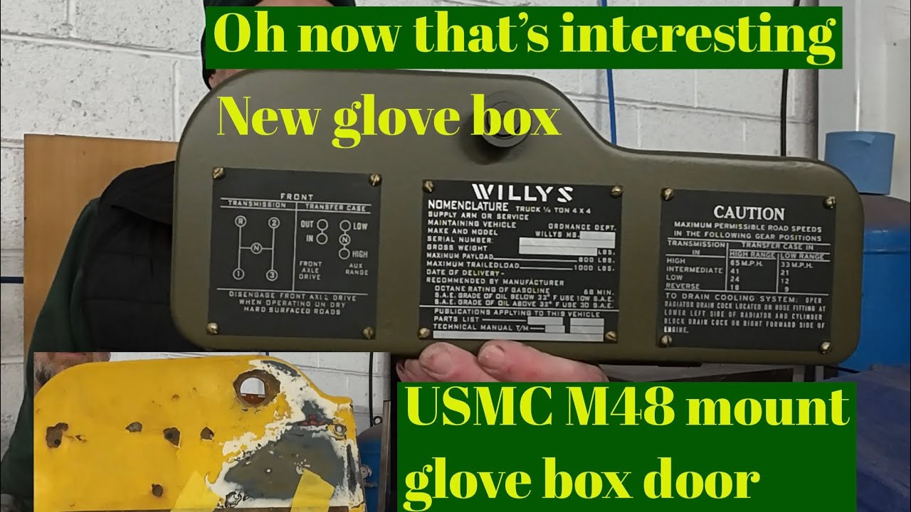 Interesting find on my Willys MB body glove box