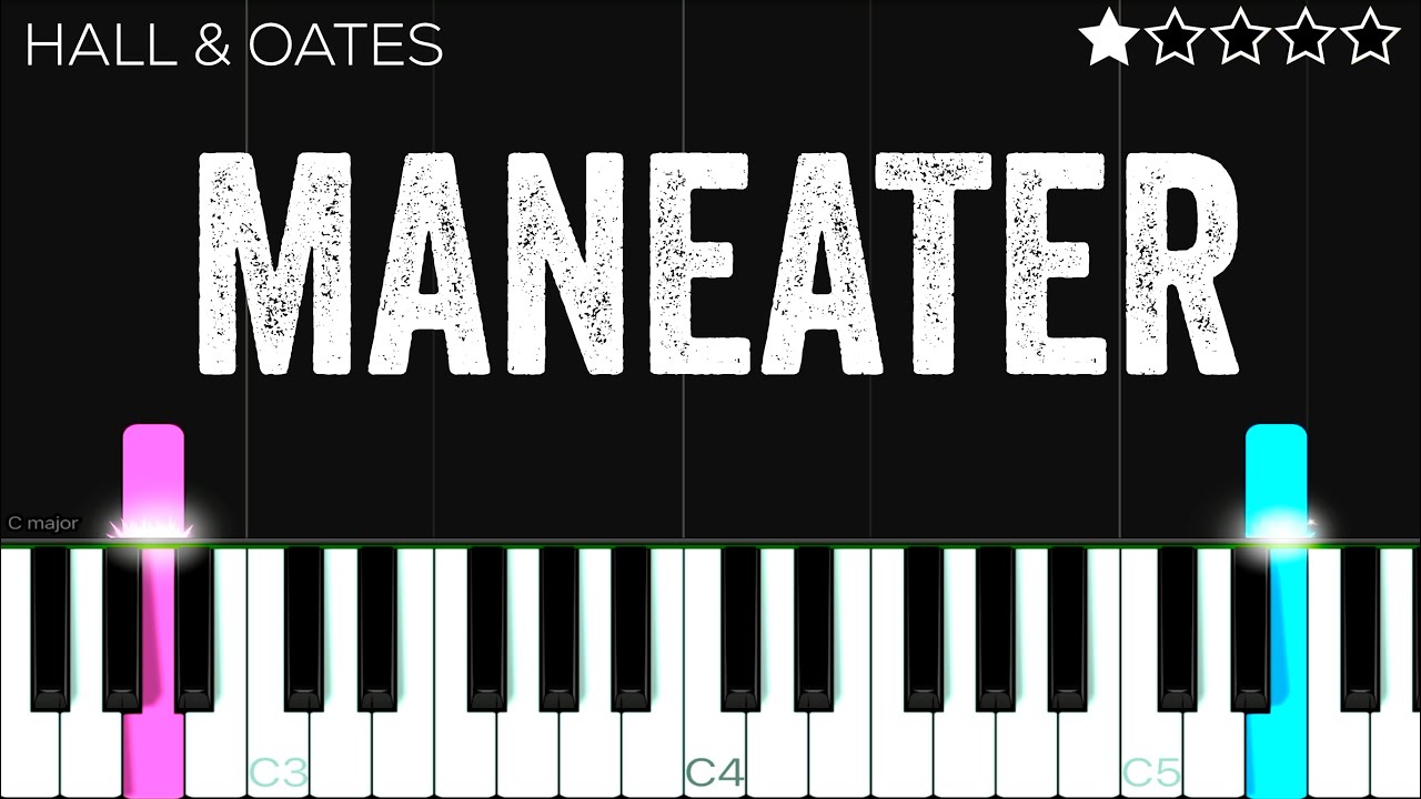 Daryl Hall & John Oates - Maneater | EASY Piano Tutorial