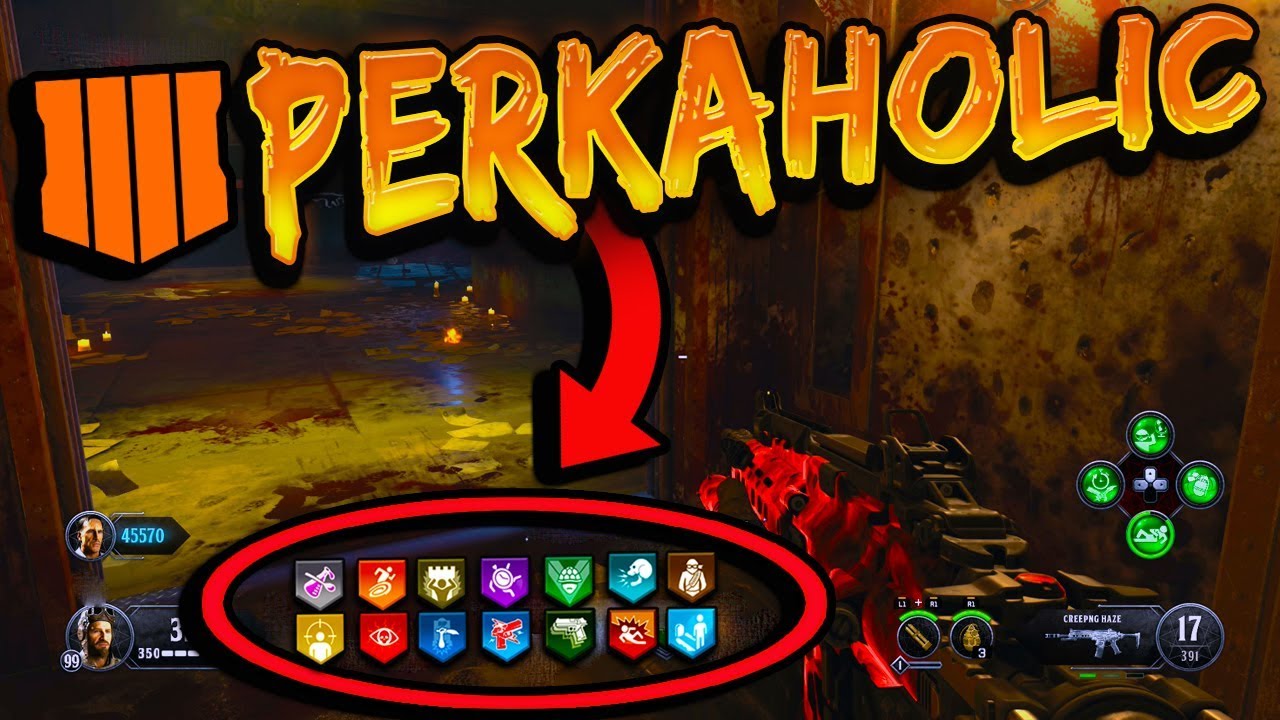 Get "PERKAHOLIC" IT'S BACK IN BO4 (How To Get 9 Perks) ALL MAPS - ZOMBIES