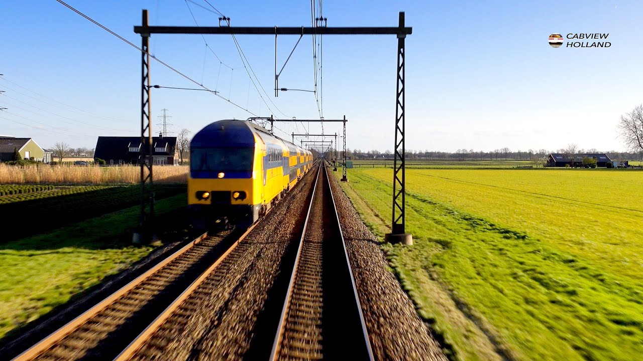 The longest straight stretch of railway in the Netherlands without even the slightest kink 11/4/2023