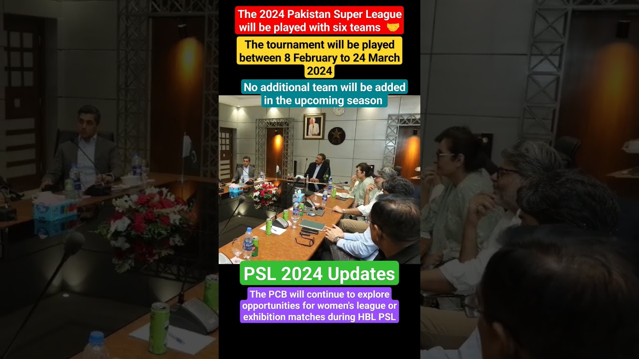 PSL 2024 Updates | 6 Teams | 8 Feb to 24 Mar 2024   #psl2024updatestoday #psl2024news #psl9updates