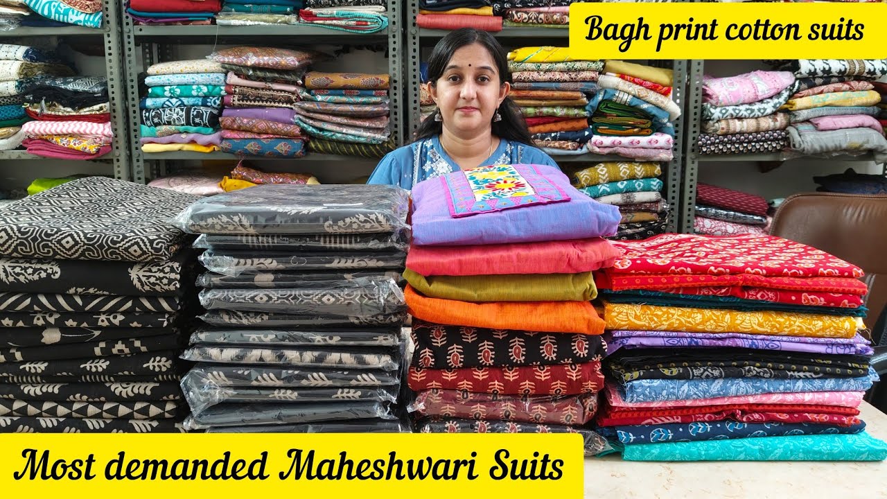 Most demanded Maheshwari silk suits🌹Bagh print cotton suits🌹 South cotton suits🌹 Kutch work suits🌹