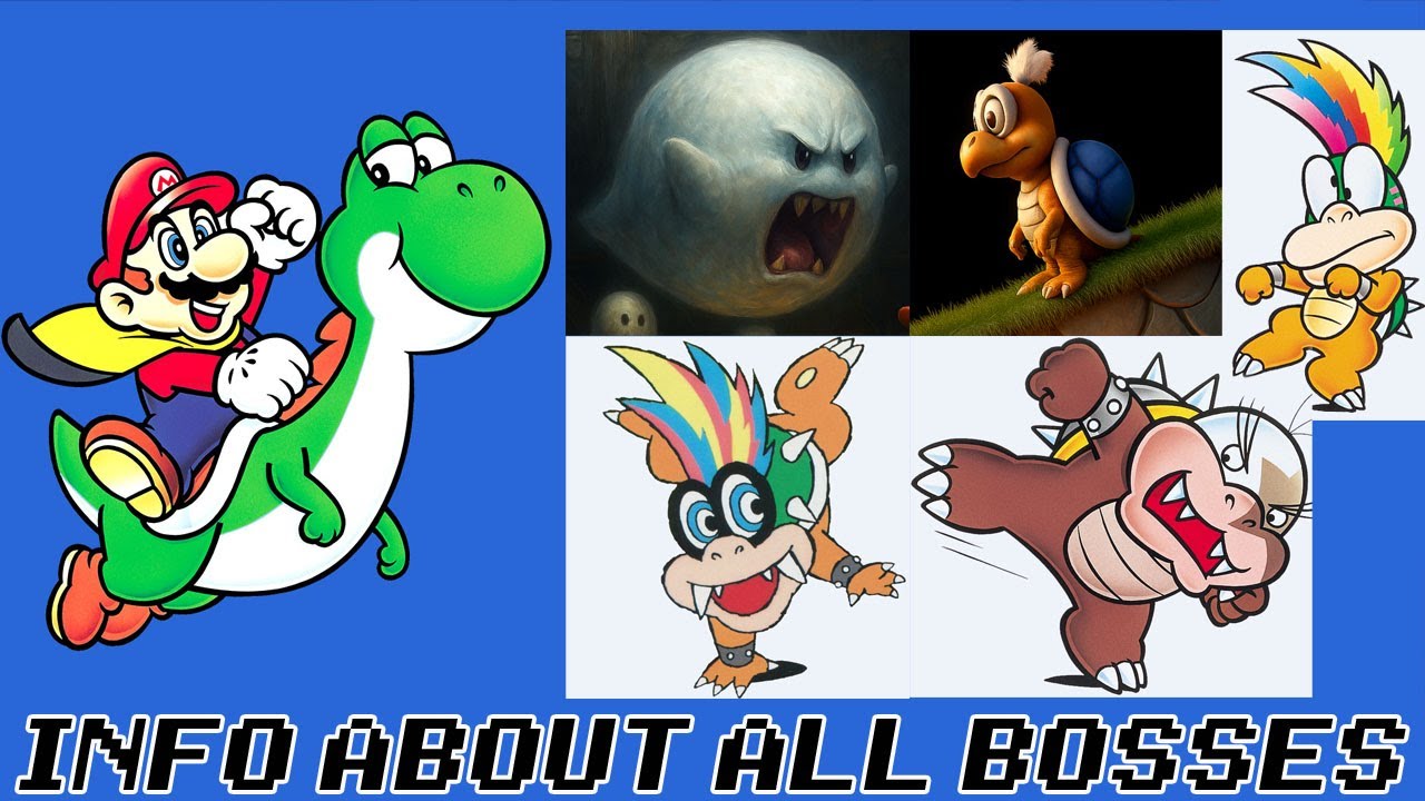 All bosses & funny info about them | Super Mario World