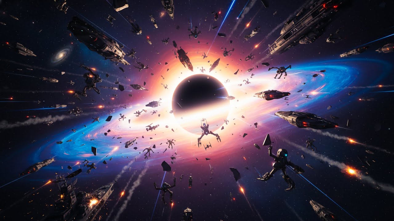 Into the Infinite Spiral — Dark Space Ambient Music | Alien Warp Through Time | 4K