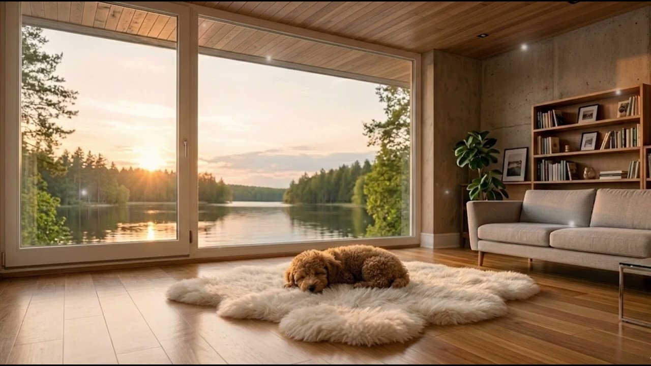 강아지가 좋아하는 편안한 수면 힐링 음악 10시간 🐶💤 외출 시 분리불안 완화 및 스트레스 해소 (시각 자극 최소화) | 10 Hours Calming Music for Dogs🌿