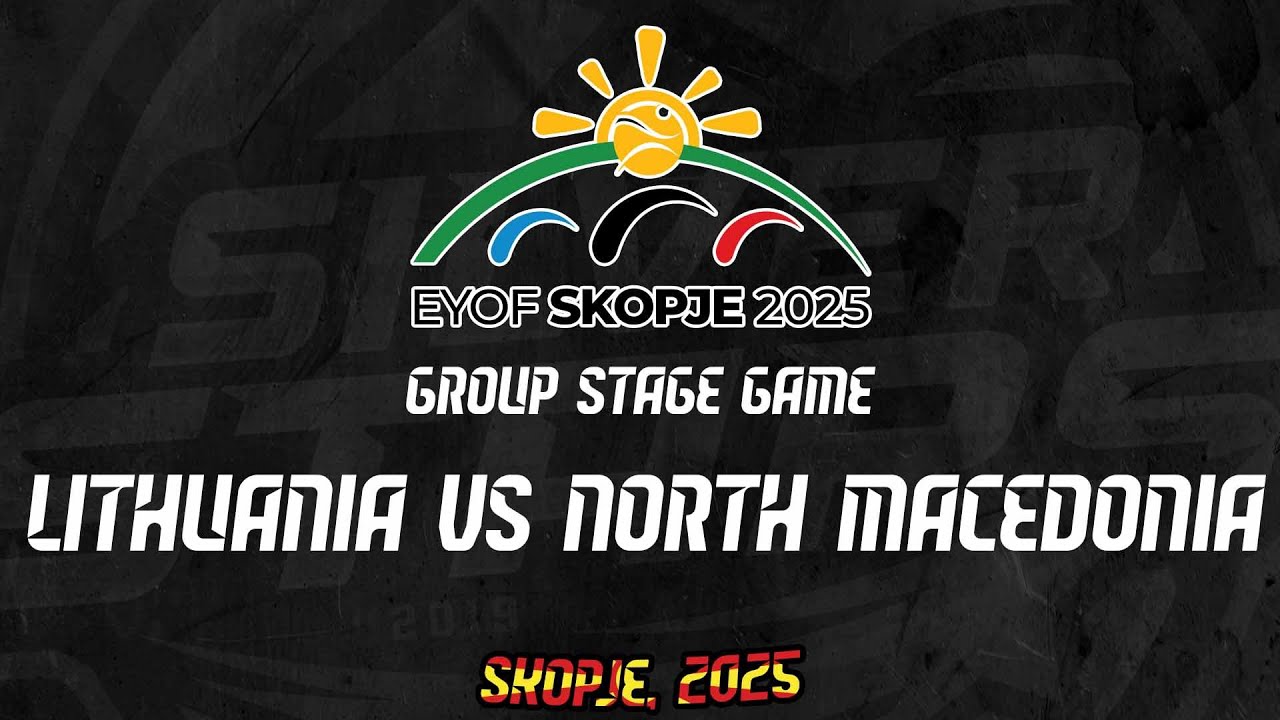LITHUANIA - NORTH MACEDONIA // EYOF SKOPJE 2025 // U18 MEN 3X3 BASKETBALL // GROUP STAGE