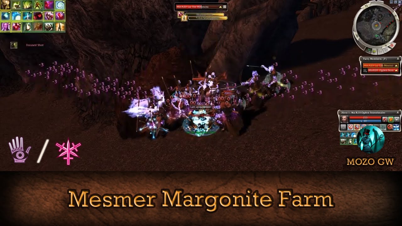 Margonite Gemstone Farm, Solo HM with Hero (DoA) - Guild Wars Mesmer Farm Me/A