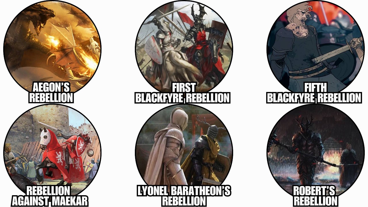 All 16 Rebellions Against the Iron Throne Explained in 17 Minutes