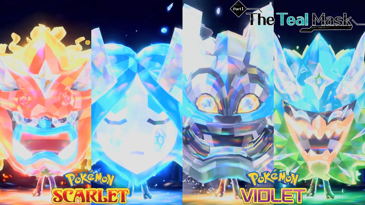 Pokémon Scarlet & Violet - Battle Ogerpon Four's Mask Tera, Hearthflame & Teal Mask - The Teal Mask