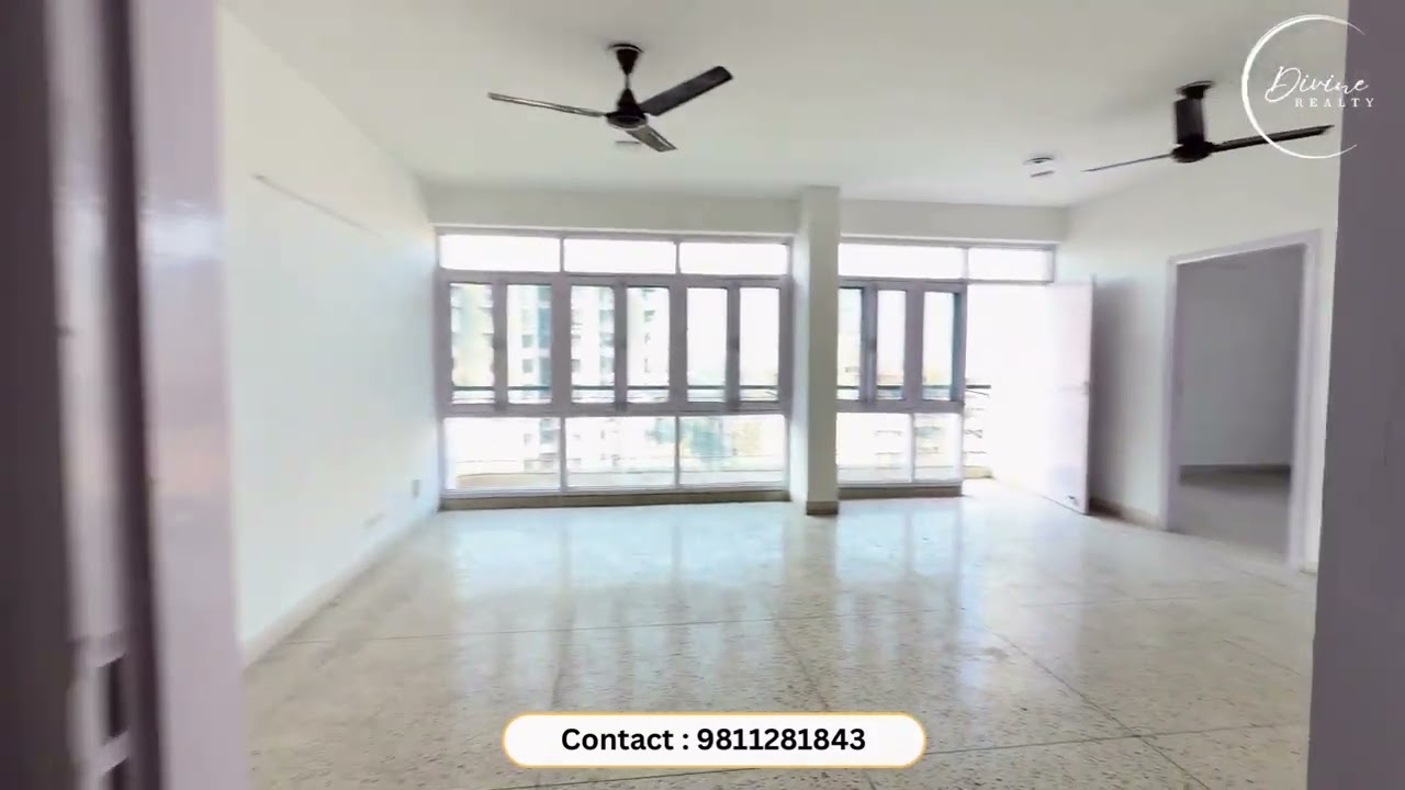 Well - Lit and Sapcious 3 BHK at Gyan Shakti Apartment, Sector 6, Dwarka