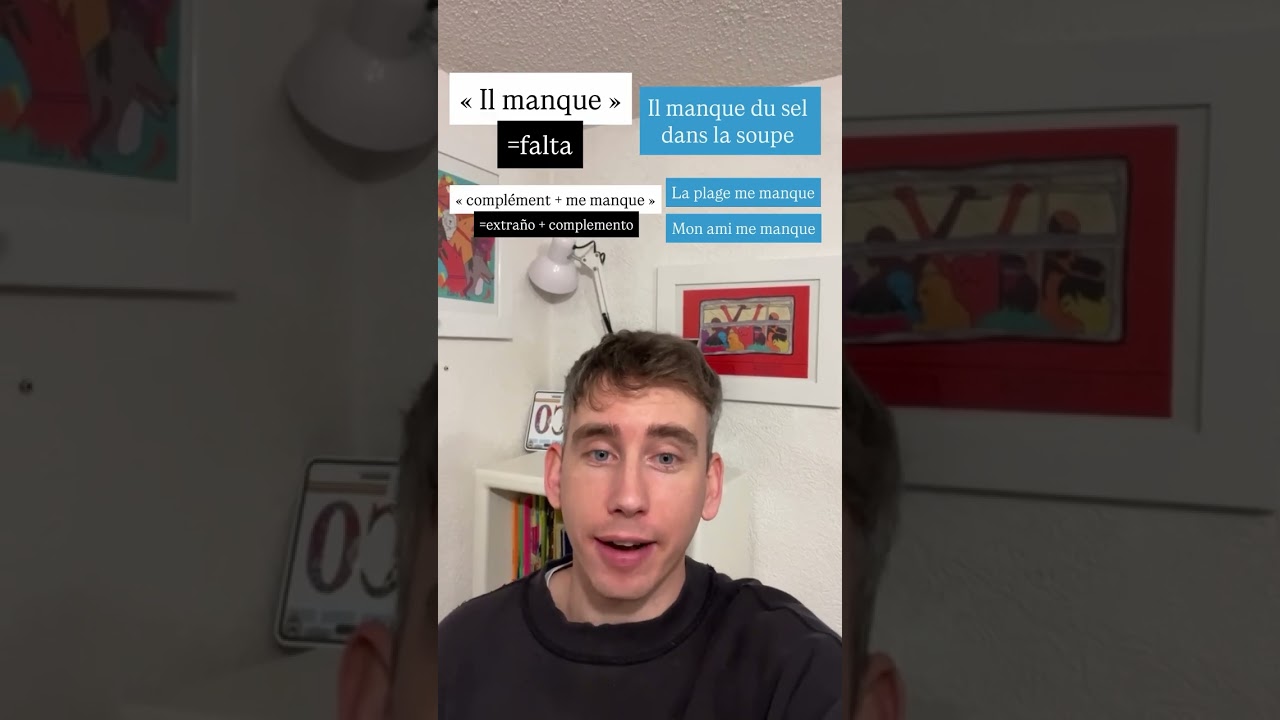 Manquer = faltar, hacer falta 🇫🇷☺️ #frances #francesonline #francesfacil #idiomas