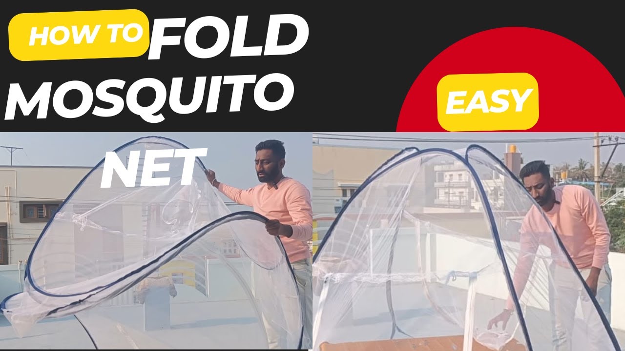 how to fold mosquito net in 2 min #kannada #mosquito #mosquitonets #folding#trending#trend#nets