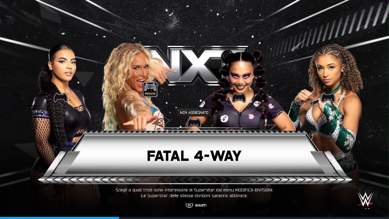 WWE 2K25 - Sol Ruca vs Wendy Choo vs Jaida Parker vs Kelani Jordan