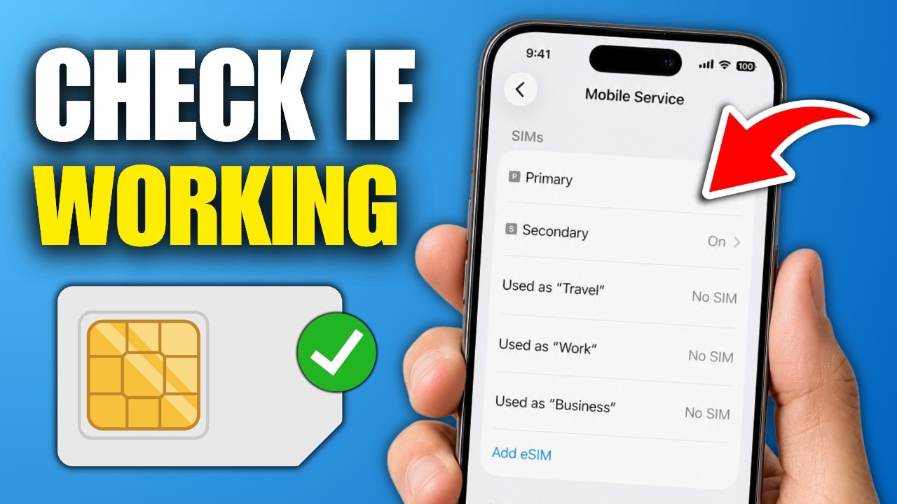 How To Check If Your SIM Card Is Working