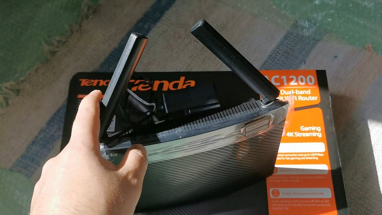 Tenda AC9 AC1200 Smart Dual Band Gigabit WiFi Router - unboxing, setup and speed test