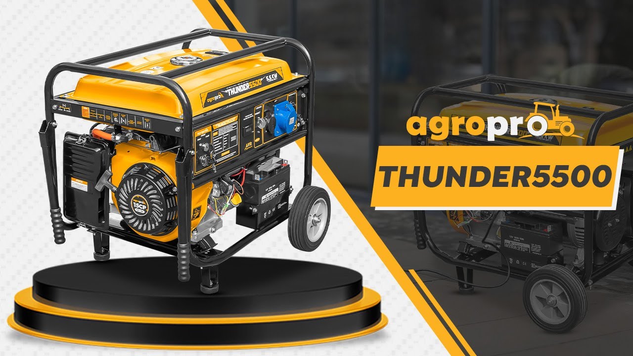 Generator de curent AgroPro THUNDER 5500 prezentare si punere in functiune