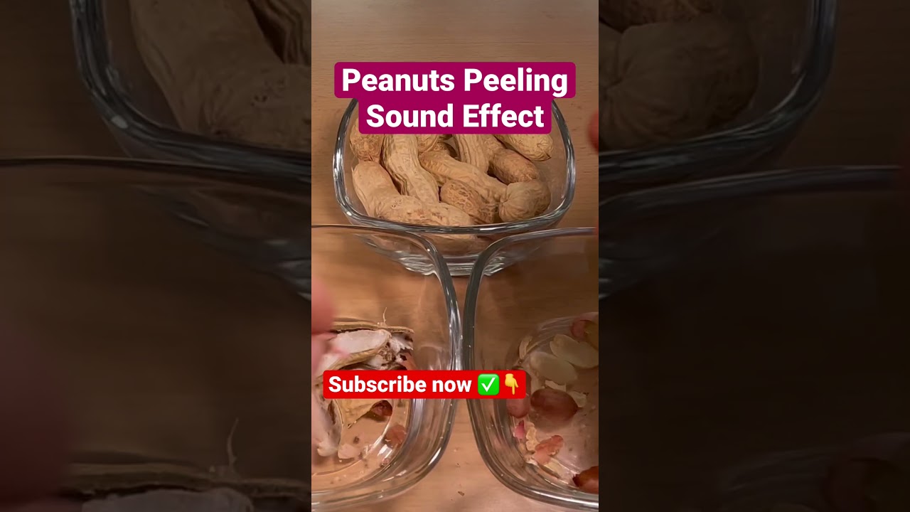 Peanuts Peeling Sound Effect Stereo High Quality 96kHz #peanuts  #peeling  #cracking #soundeffect