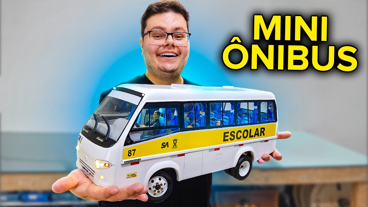 MINI ÔNIBUS ESCOLAR QUE FUNCIONA DE VERDADE DE SANTO ANDRÉ!