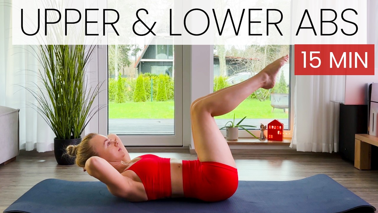 15 min Upper & Lower Abs Workout | No Equipment | No Talking