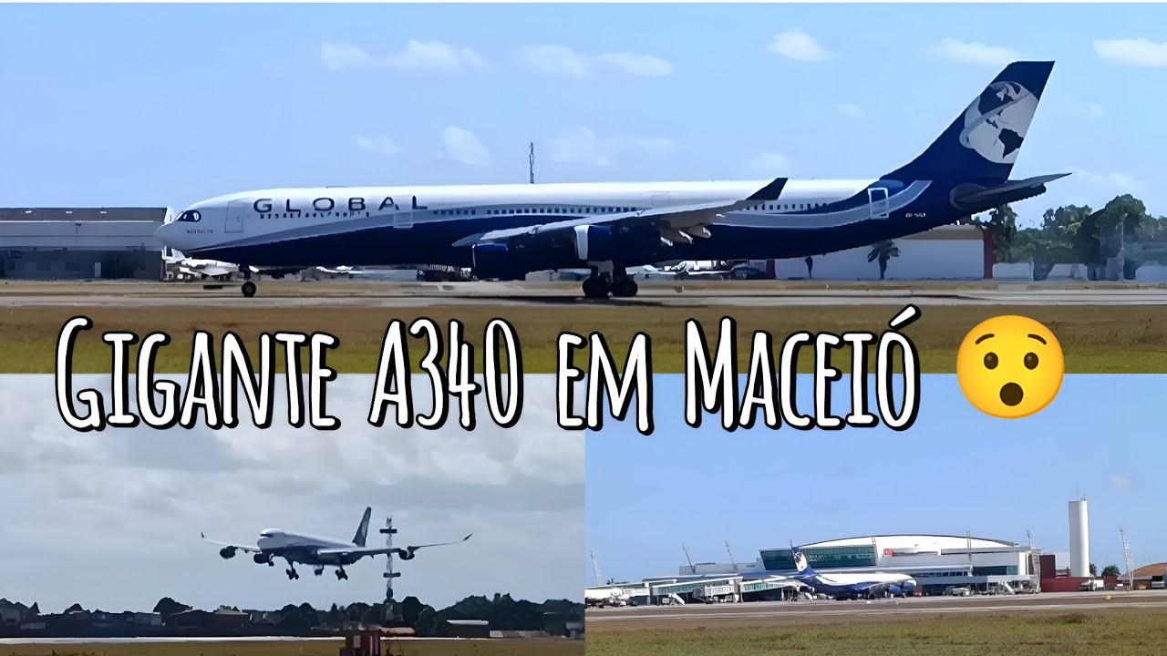 CHEGADA DO AIRBUS A340 DA HI FLY EM MACEIÓ ✈️ Tráfego aéreo intenso 27/12/2025