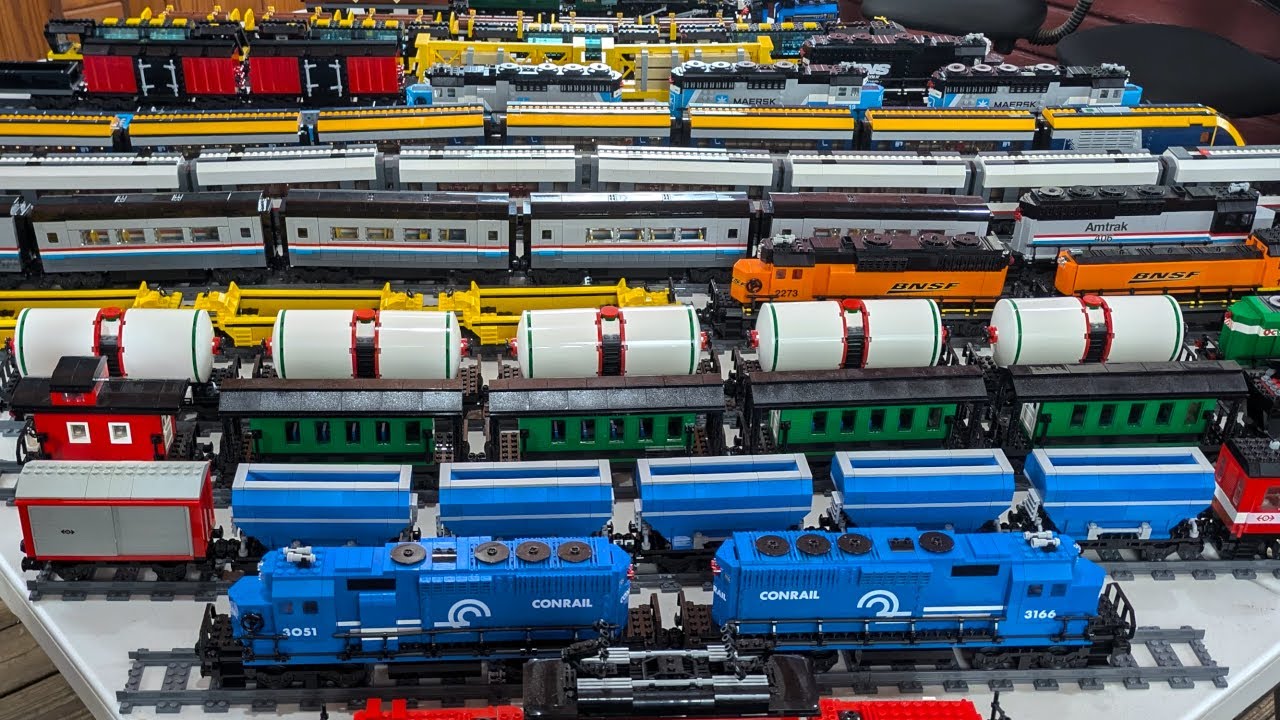 All of my Lego Trains!