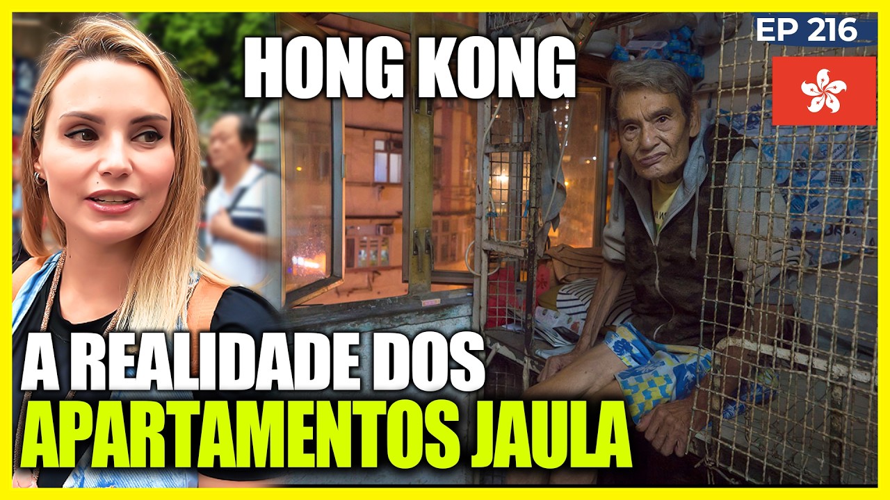 POBREZA em HONG KONG - A Dura REALIDADE dos APARTAMENTOS GAIOLA.