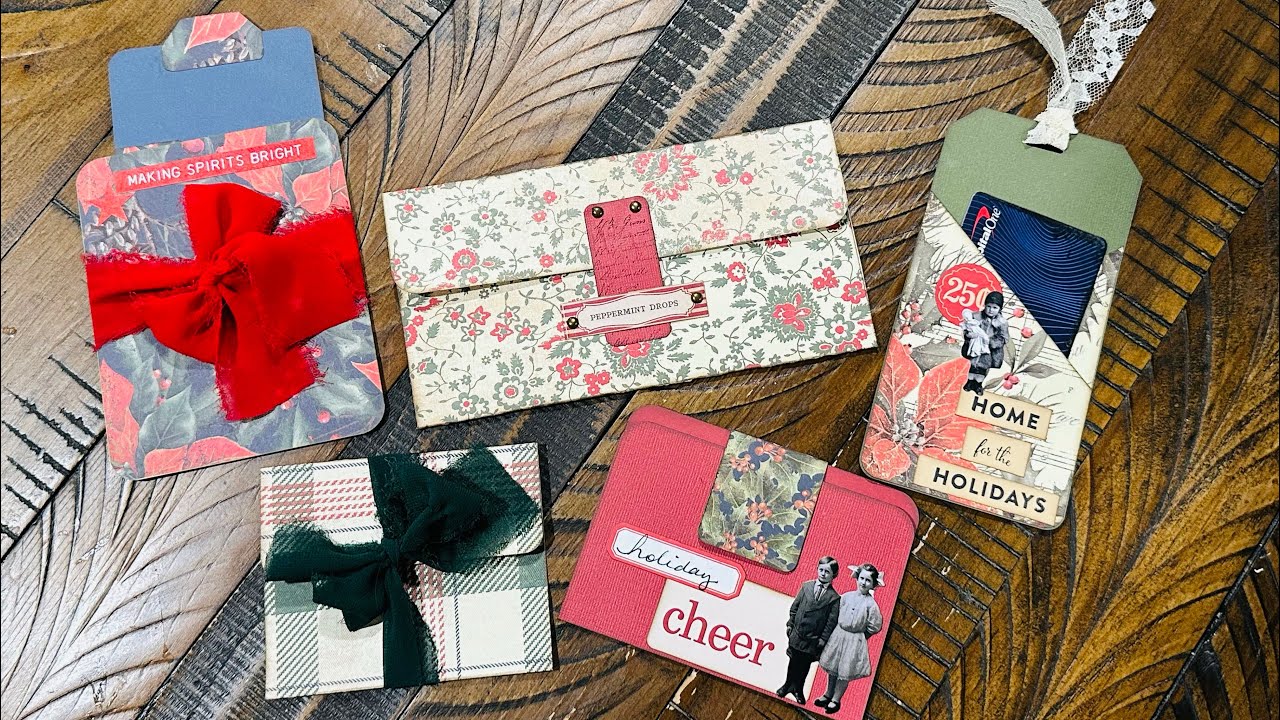 Craft With Me - 5 Gift Giving Holders - Money and Gift Card Holders - Super Easy!