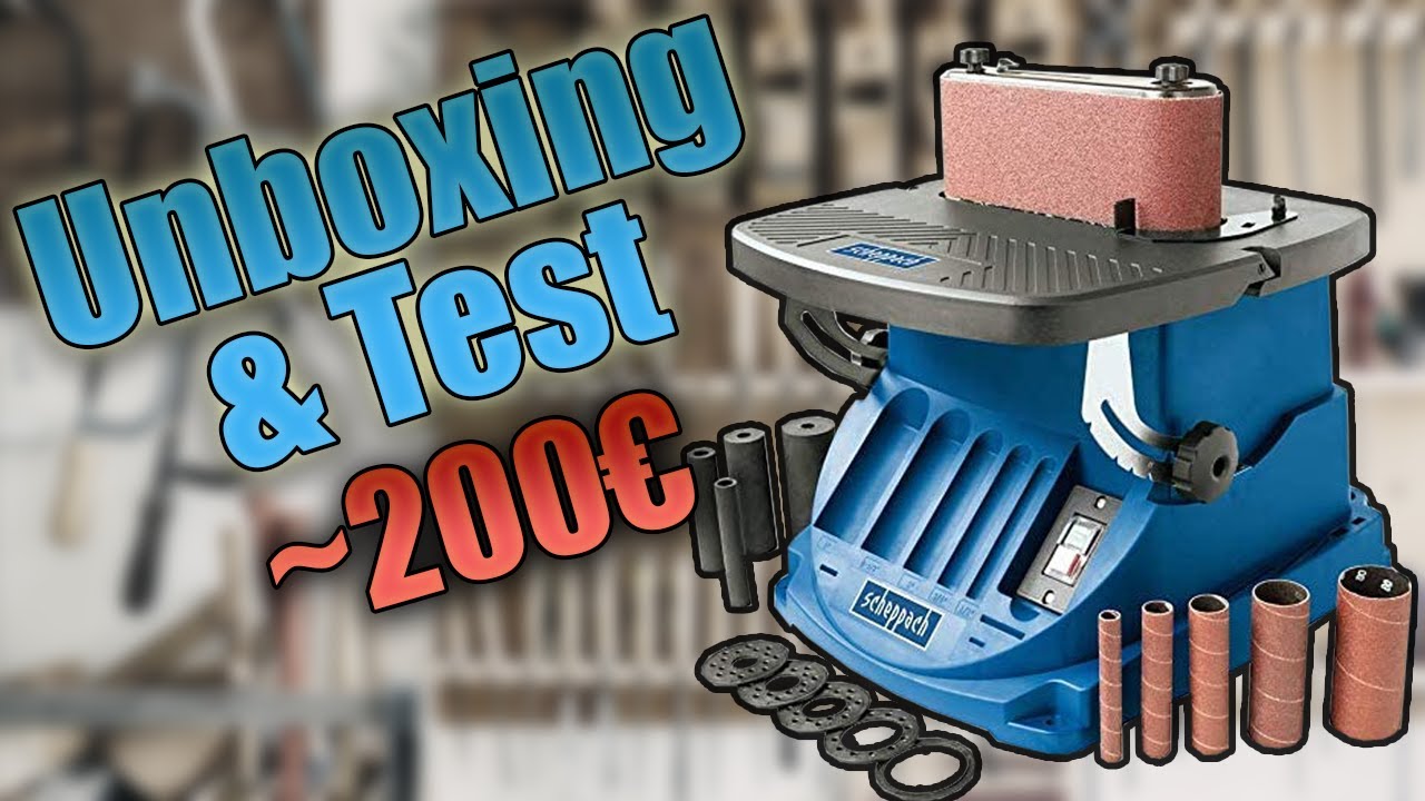 Ponceuse Oscillante à Bande Scheppach OSM600 ~200€ - Unboxing & Test