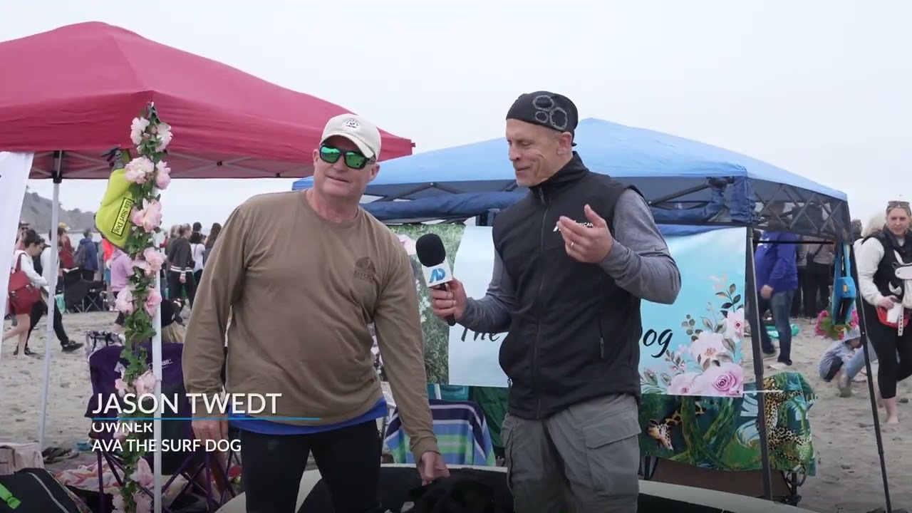 World Surf Dog Championships 2024, Pacifica CA on American Dream TV Hosted by Chris Eckert