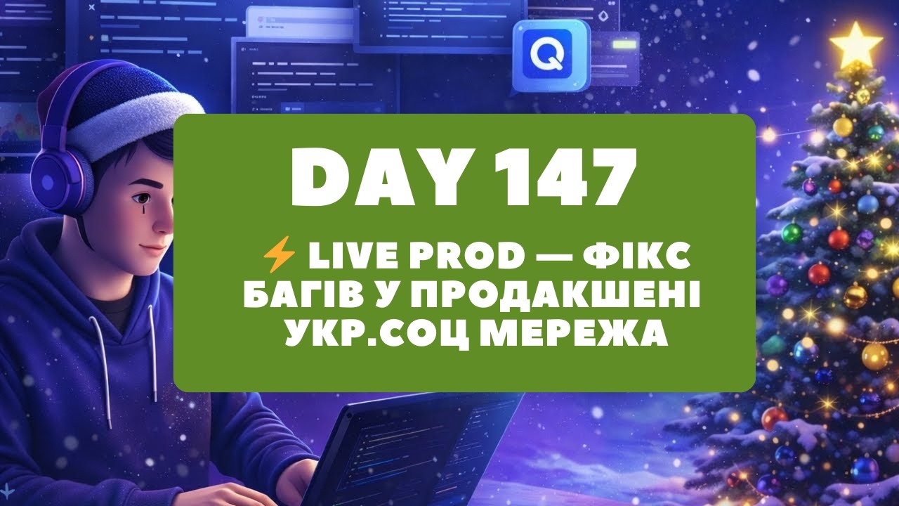 Day 147 ⚡ LIVE PROD — Фікс багів у продакшені (MiySvit)