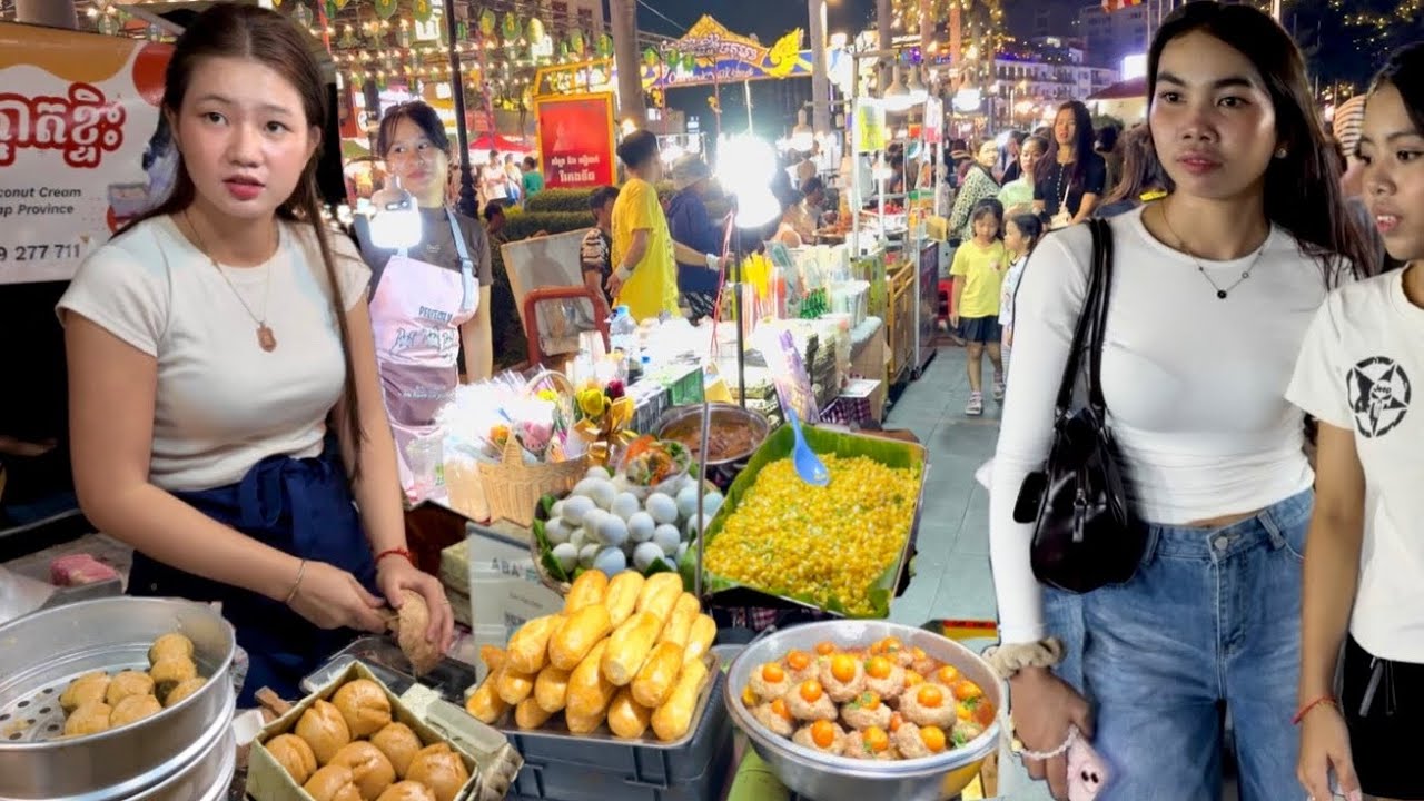 Unbelievable Place! Walking Tour in CAMBODIA Street Food 2026 - Riverside Food Market Collection