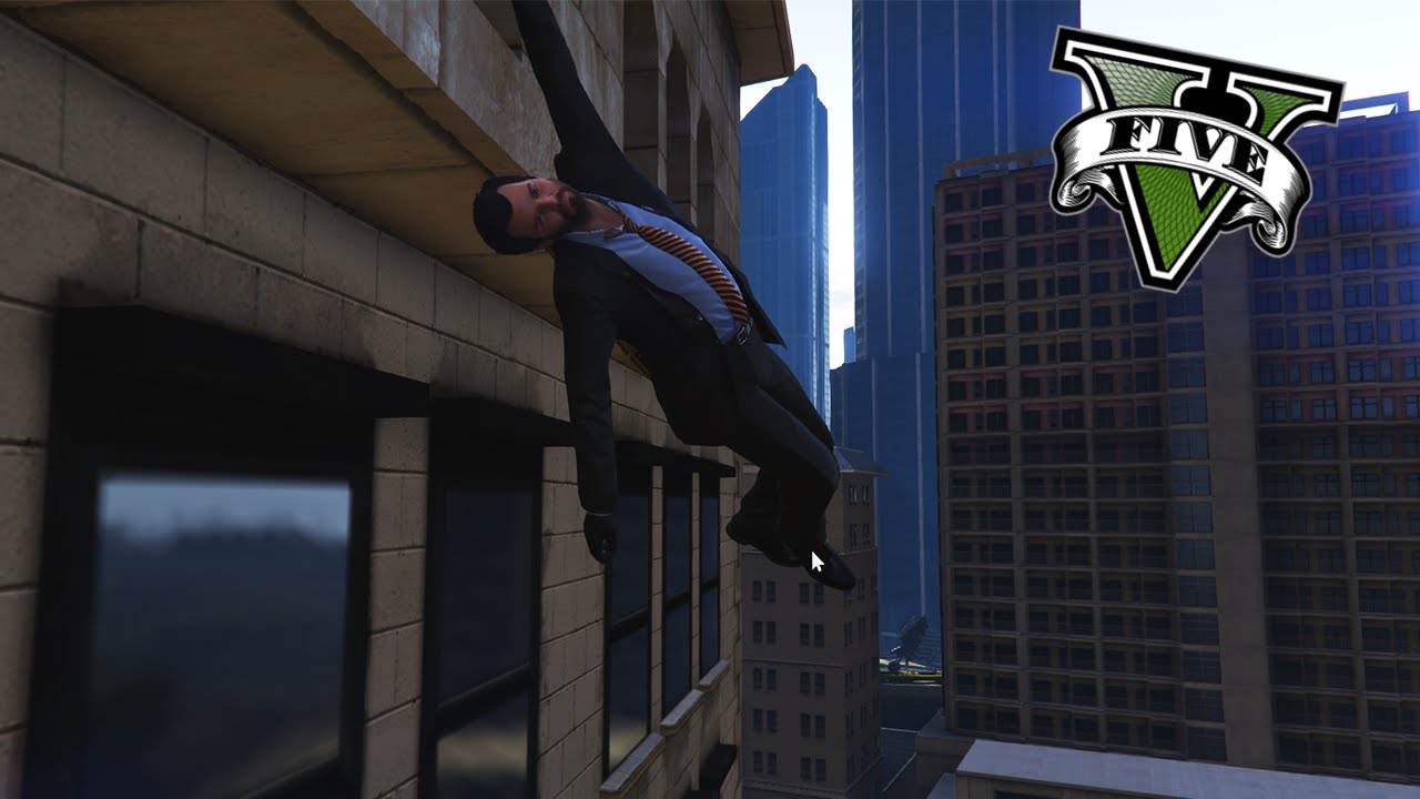 Los MODS mas Absurdos De GTA V - Colgado De los Edificios !! OMG - ElChurches