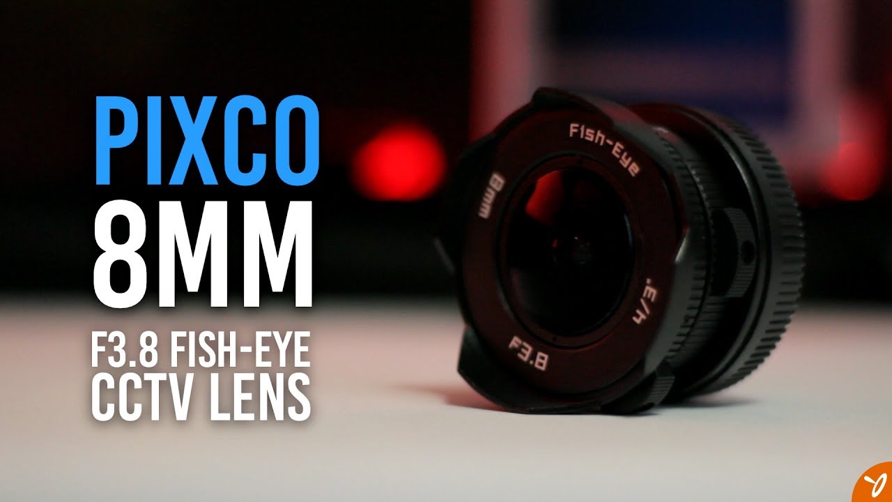 Pixco 8mm Fish Eye f/3.8 CCTV Lens for MFT/M43