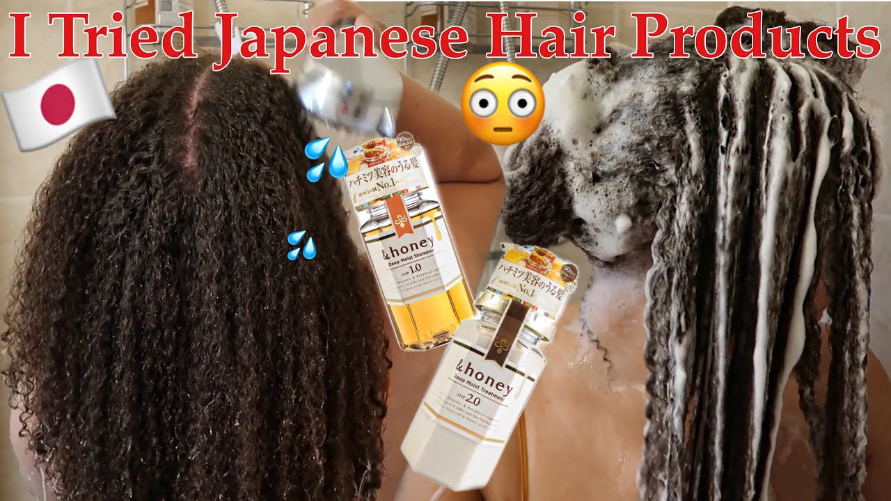 I Tried A Japanese Shampoo & Deep Conditioner AND I'm SHOOK!!! | Wash Day With &Honey