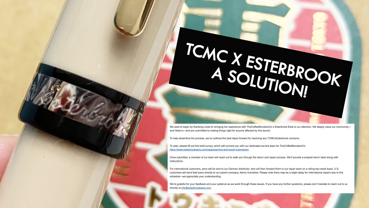 Esterbrook Estie Update x TCMC Solution to Gold Foiling Issue