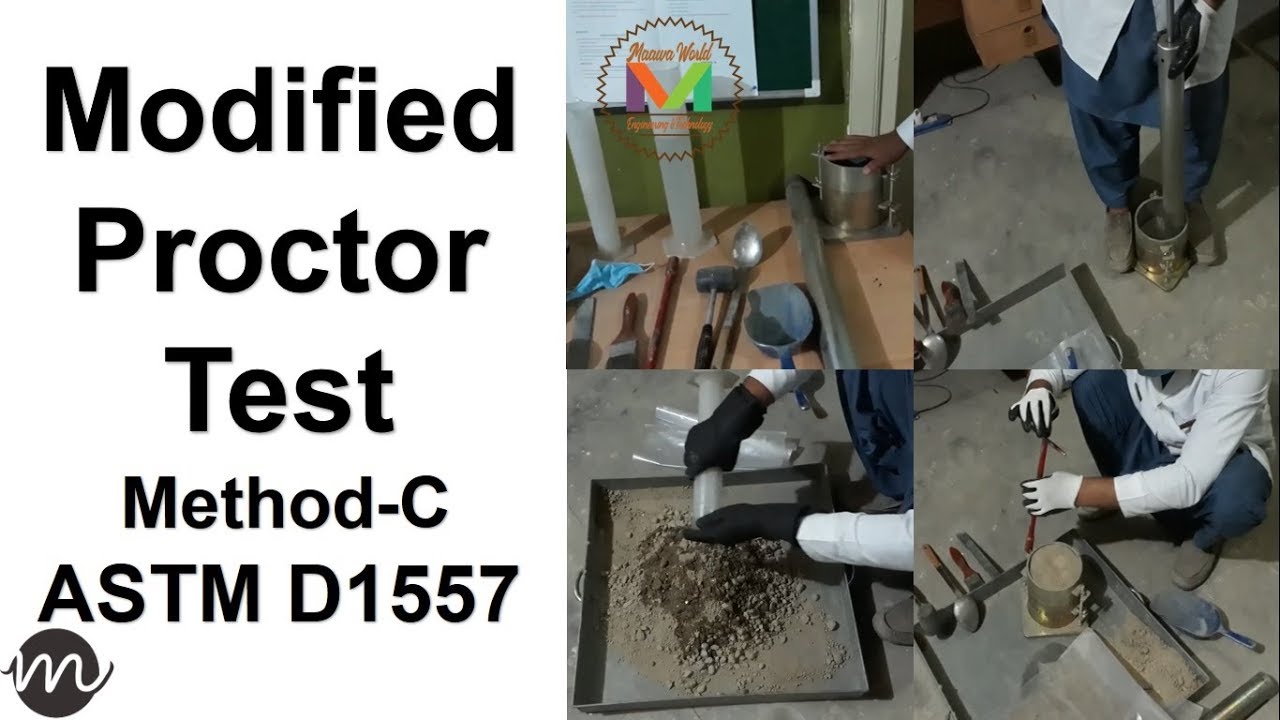 Modified Proctor Test Method-C ASTM D1557 Urdu/Hindi ||MaawaWorld||