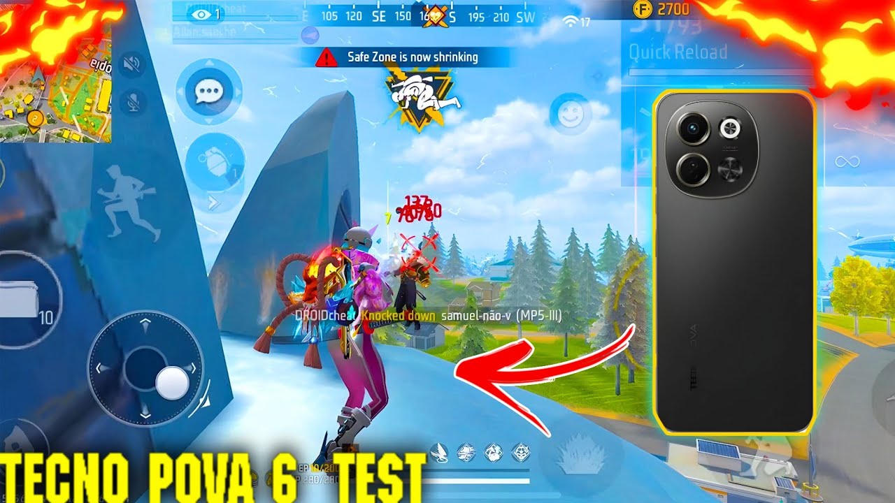 Tecno Pova 6 Neo 5G 🎮 Free Fire Test | SAMSUNGA3,A5,A6,A7,J2,J5,J7,S5,S6,S7,S9,A10,A20,A30,A50,A70