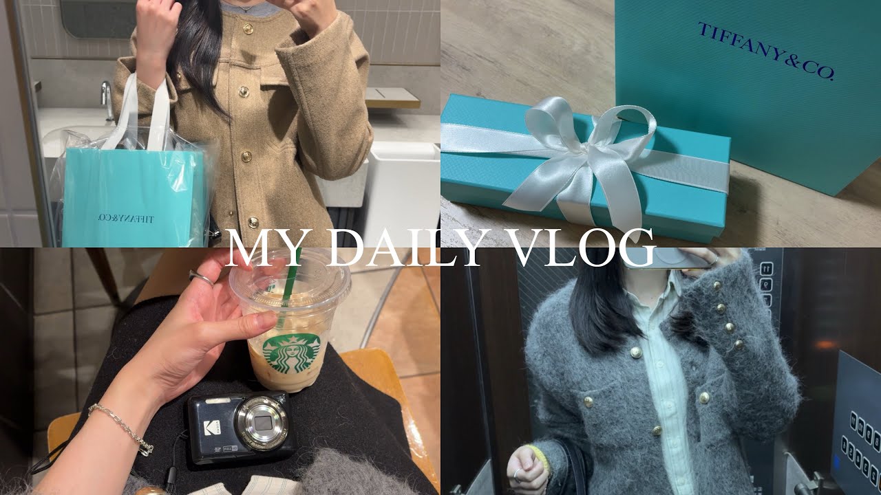 【vlog】Tiffanyで自分へのご褒美ジュエリーを購入💎 | Kodak fz55カメラを買ってみた📷 | 美容院,ラーメン,自炊など社会人olの休日の切り取り