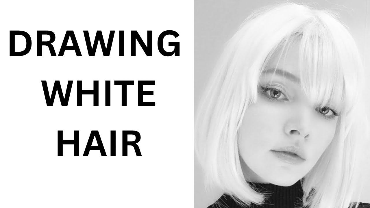 Drawing White Hair With Pencil