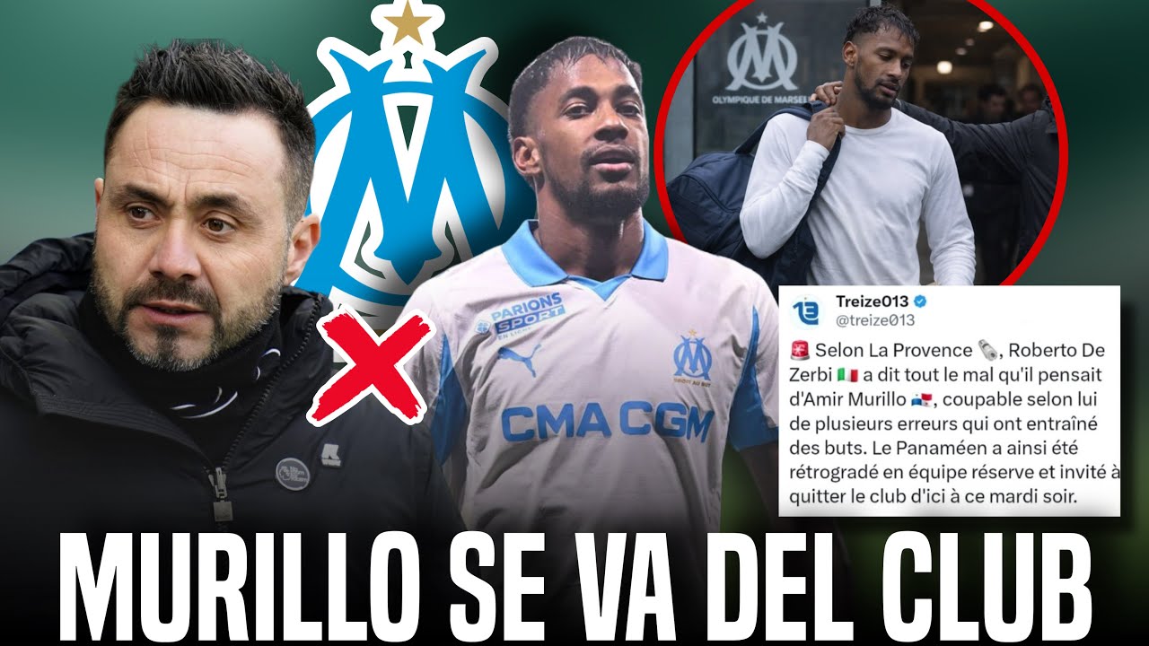 AMIR MURILLO ES ECHADO DEL MARSELLA A PETICIÓN DEL DT DE ZERBI