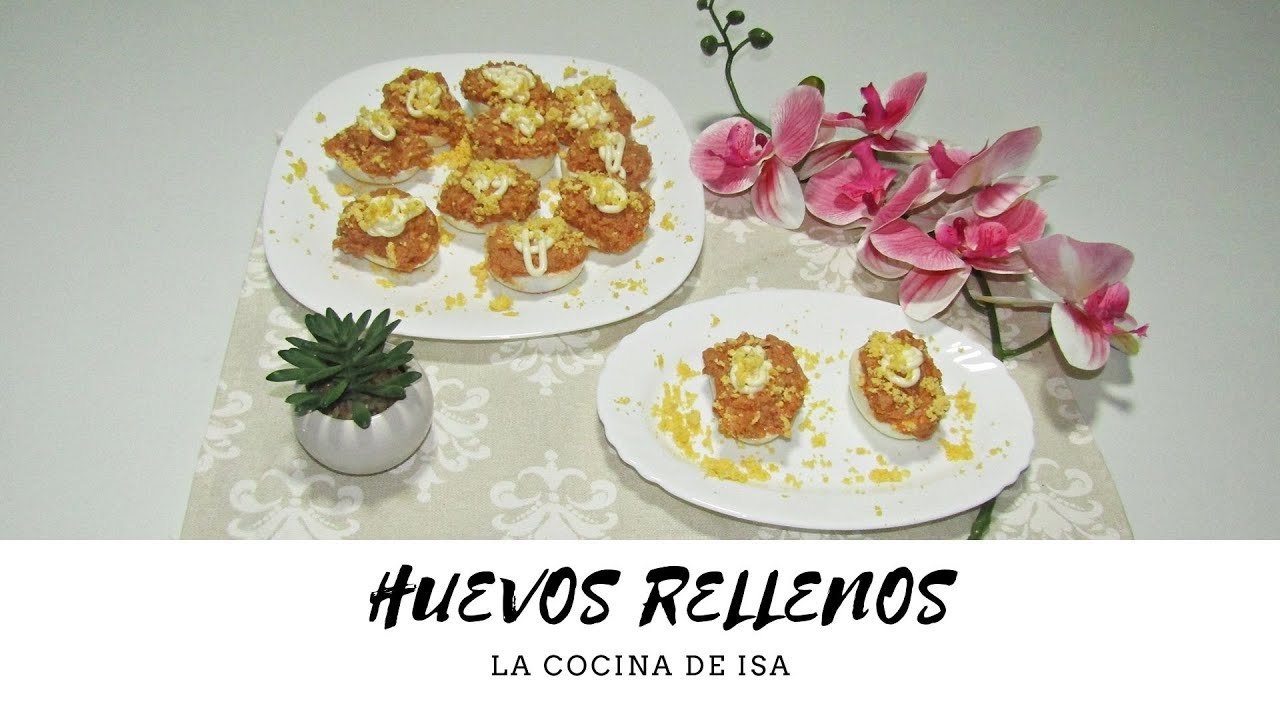 HUEVOS RELLENOS  un APERITIVO SUPER FACIL que no  puede faltar esta NAVIDAD | La cocina de Isa