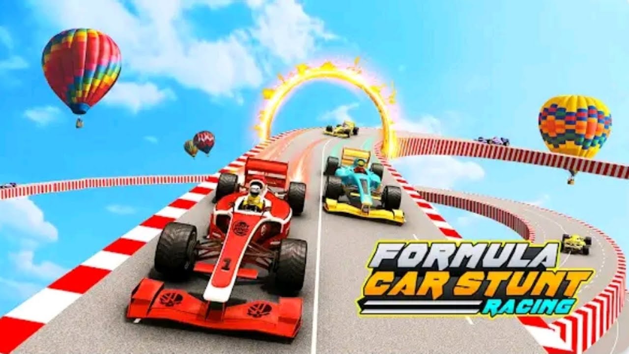 CRAZY FORMULA RACING CAR STUNTS 3D GAME - Android Gameplay - Free Kar Game Download - Gadi Wala Game