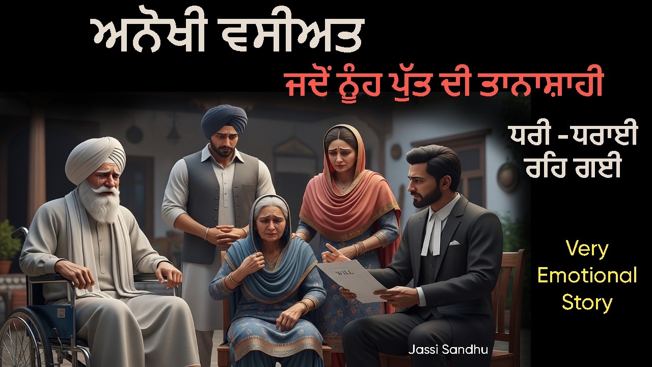 ਅਨੋਖੀ ਵਸੀਅਤ ਜਦੋਂ ਨੂੰਹ ਪੁੱਤ ਦੀ ਤਾਨਾਸ਼ਾਹੀ ਧਰੀ ਧਰਾਈ ਰਹਿ ਗਈ